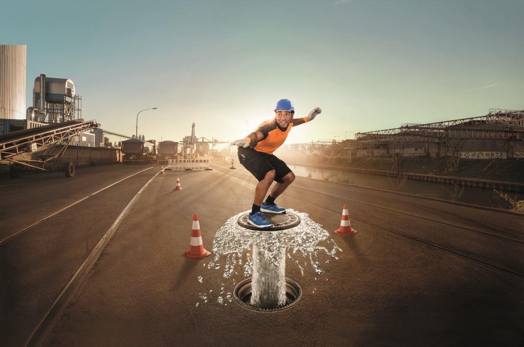 3D streetart Gullisurfer