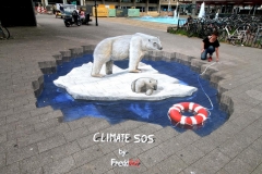 3D Streetart Climate SOS Arnhem 2017 by FreddArt