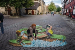 3D streetart Wilhelm Busch Tage Stadthagen14