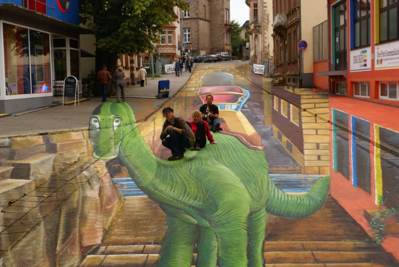 XXL 3D Strassenmalerei in Sankt Wendel