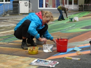 XXL 3D Strassenmalerei in Sankt Wendel