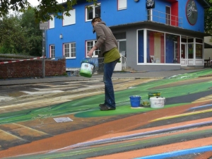 XXL 3D Strassenmalerei in Sankt Wendel