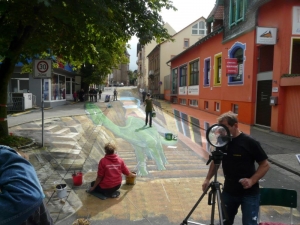 XXL 3D Strassenmalerei in Sankt Wendel